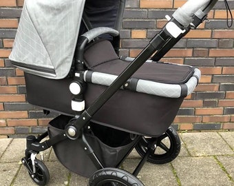 Complete set to Include Hood and Covers for Bugaboo Cameleon 1, 2 and Buffalo in real lambs leather in the Plain style or Quilted Style