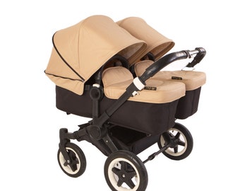 Bugaboo Donkey ausziehbares Sonnendach 2x und 2x Liege passend für Modelle Esel. Hergestellt in Canvas Stoff wie Original Stoff 16 Farben erhältlich.