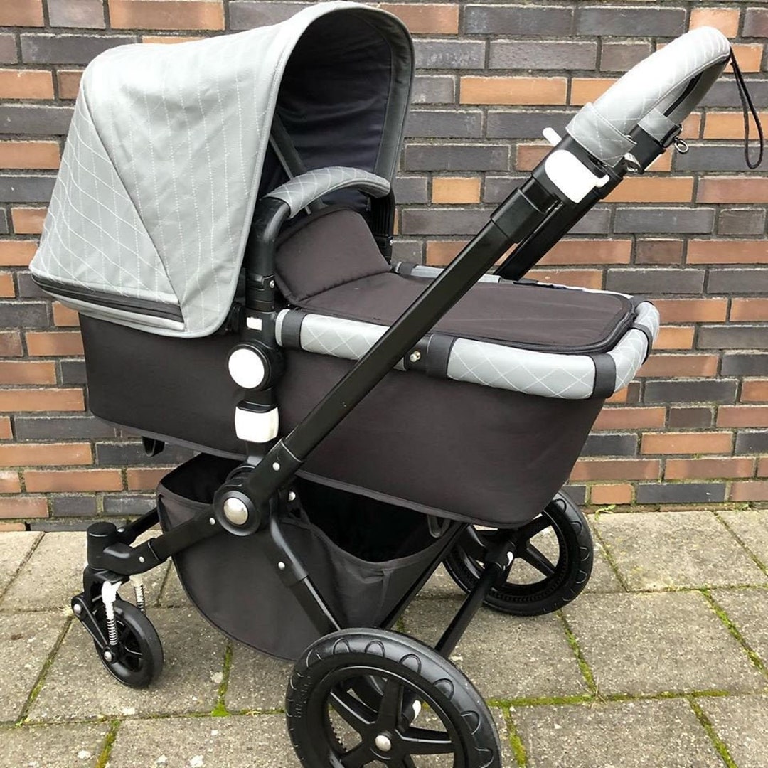 Complete Set-bugaboo Cameleon 3/bugaboo Buffalo Hood & Covers Set in Real  Lambs Leather in Quilted Design 