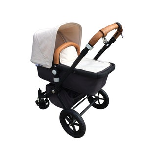 Bugaboo Cameleon 1&2 Juego de fundas para manillar y barra de seguridad en piel de cordero imagen 1