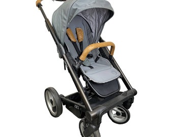 Leclercbaby Influencer XL Handlebar and Safetybar Covers Set real Leather.