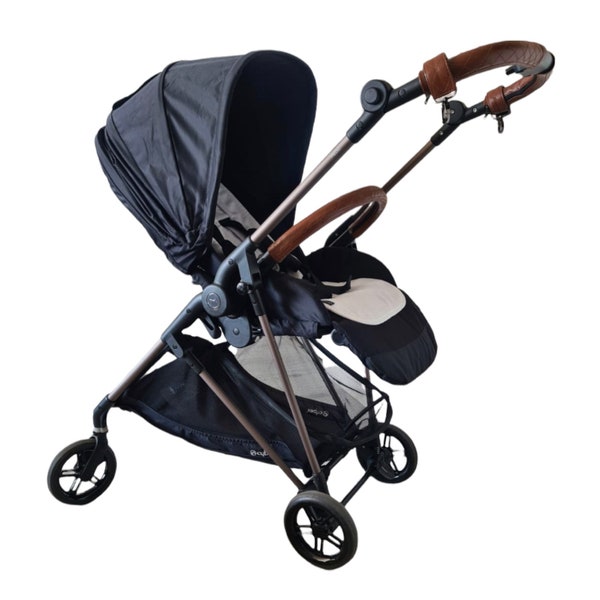 Cybex Melio cover set 3 pieces Lambs Leather Handlebar and Belly/Carrybar covers in the Plain or Quilted style