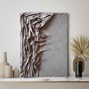 Strukturierte Wandkunst, Gips Kunst, Dekor Wandkunst Original, Abstrakte Leinwandkunst, Strukturierte Stoff Wandkunst, Strukturierte Wandkunst Abstrakte Formen