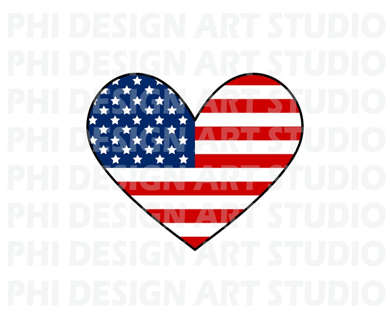American Flag SVG, American Flag Svg for Cricut, Usa Flag Cut File, USA Flag, USA Flag svg, Wavy Flag Svg, Png, Dxf, Cutting Machine Files image 4