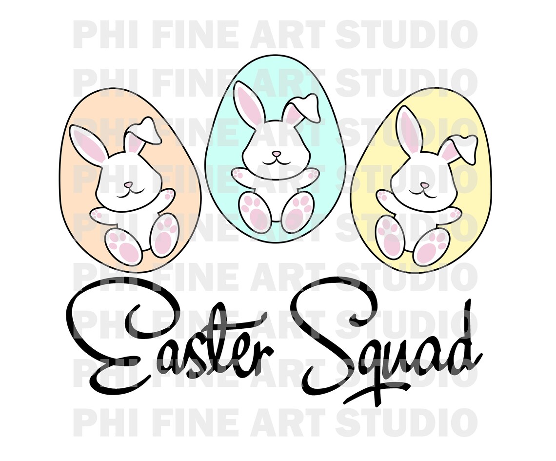 Easter Squad SVG Peep Squad Svg April 17 Svg Bunny Squad | Etsy