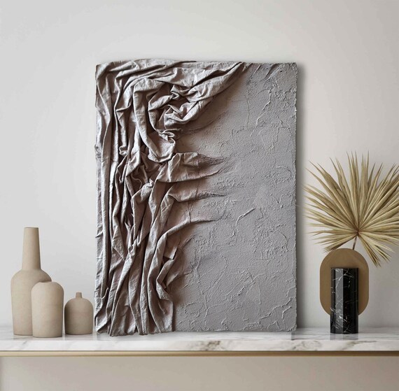 Textured Wall Art Plaster Art Decor Wall Art Original Etsy