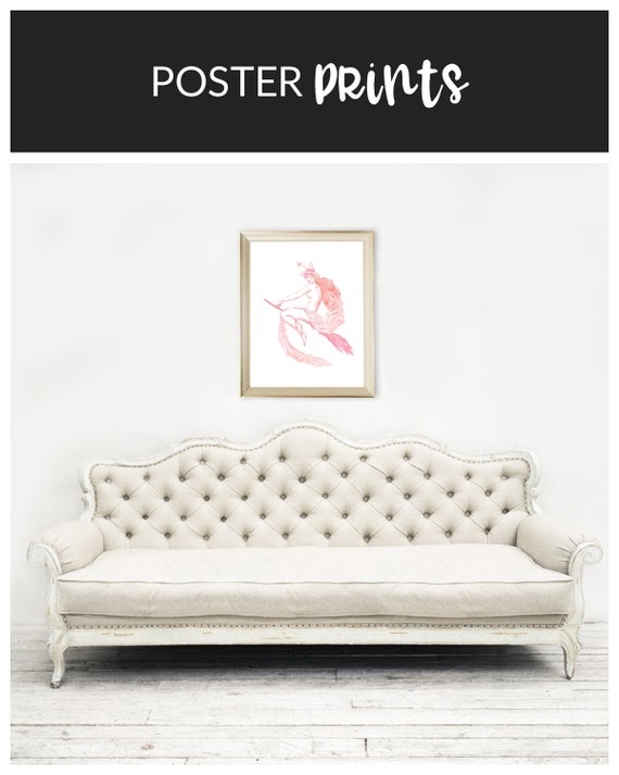Pastel Witch Gothic Home Decor Pink Witch Pastel Goth Decor