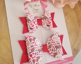 Lazo para el pelo con estampado del Día de Canadá **SE VENDE INDIVIDUALMENTE**