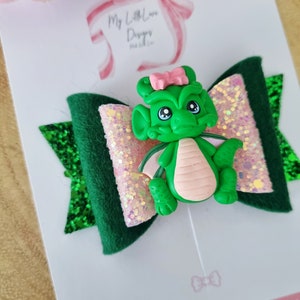 Handmade clay dragon bow