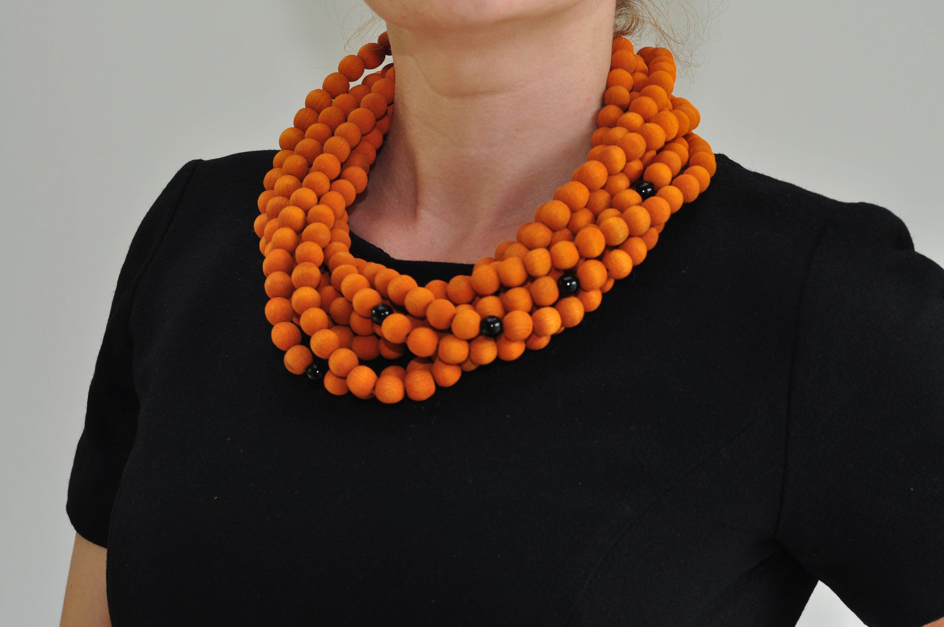 Long Bohemian Boho Hippie Style Handmade Beaded Necklace Bracelet Colored Beads 2 - Foto 3