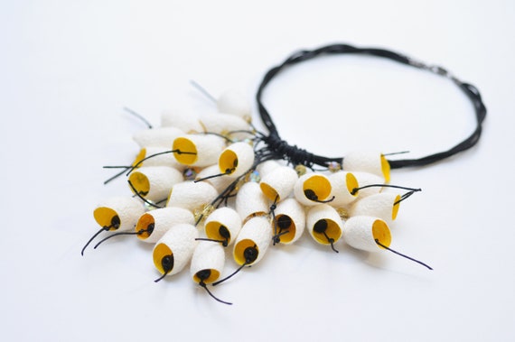 Silk cocoon jewelry deals
