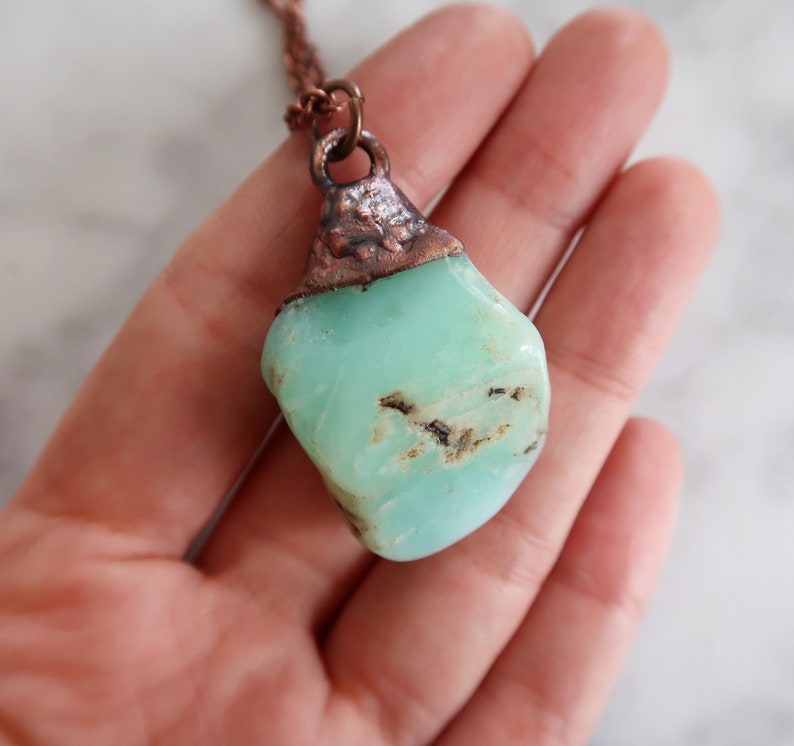 Chrysoprase Talisman Handmade Jewelry image 2