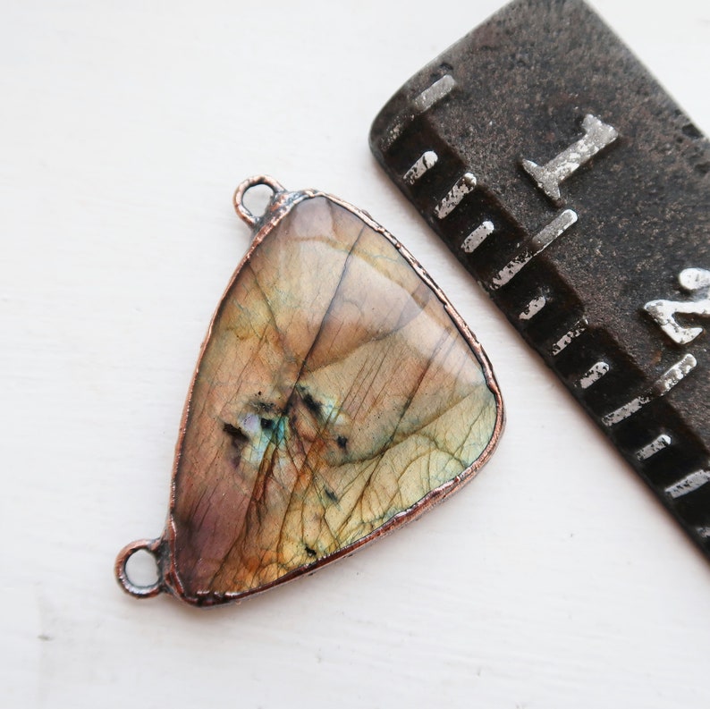 Crystal Amulet Electroformed Jewelry Labradorite Necklace Talisman
