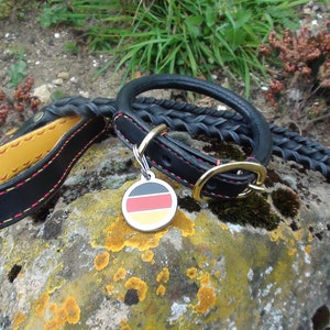 Twill leather dog lead leash