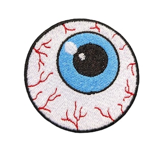 Bloodshot Eyeball - 100% Embroidered Patch