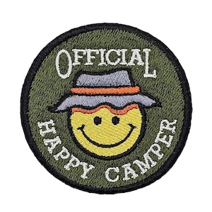 Officiële Happy Camper - 100% geborduurde patch