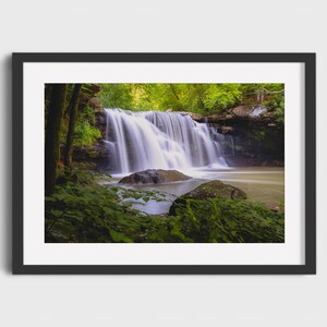 Serene Mill Creek Falls Waterfall Canvas Print - Nature Landscape Wall Art for Forest Lovers