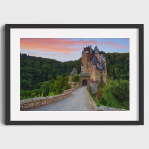 Eltz Castle Medieval German Landscape Print - Canvas, Metal, Acrylic Wall Art for European Decor