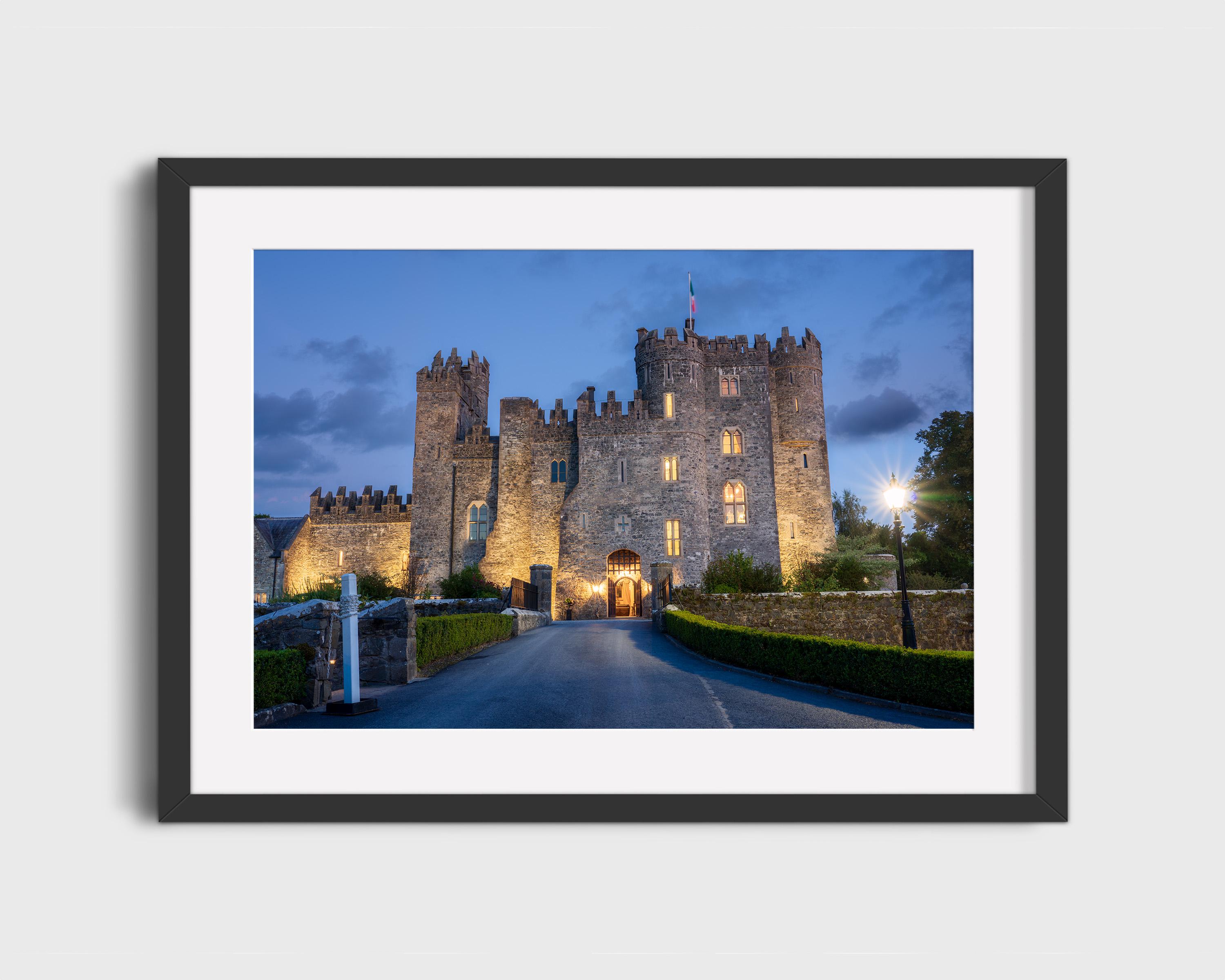 Kilkea Castle Night Photography – Illuminated Irish Castle Wall Art