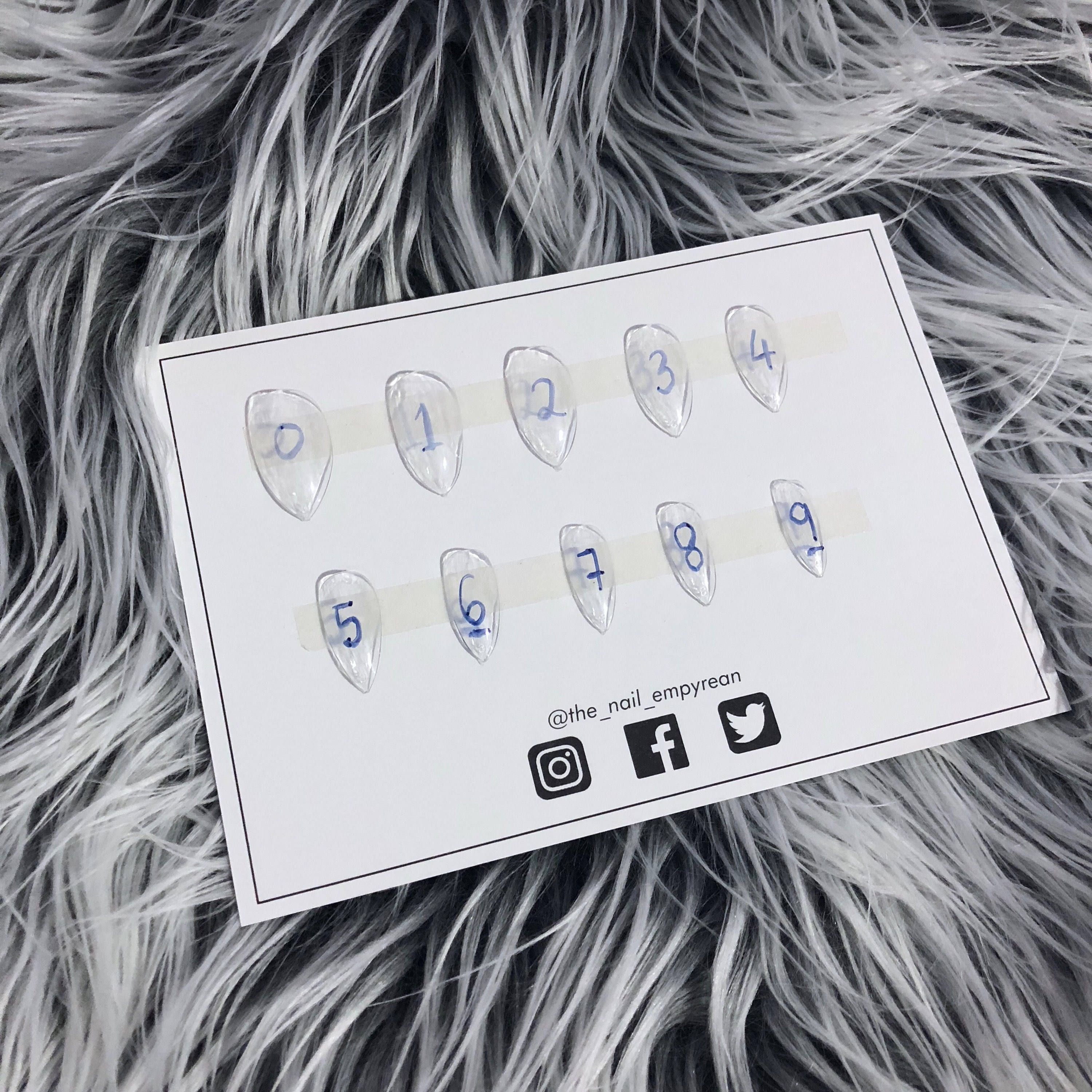 Press on nail sizing kit Nail sizing kit Sizing Kit Fake | Etsy