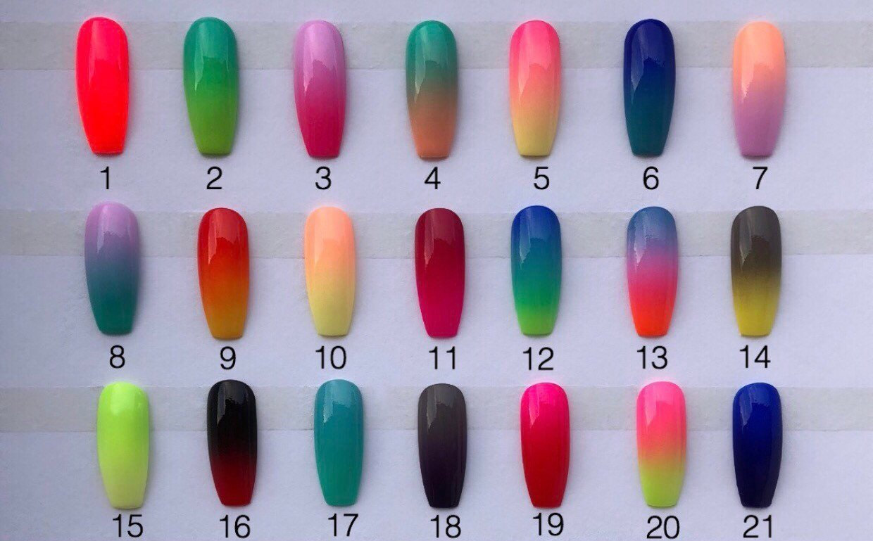 ombre nails 2 colors