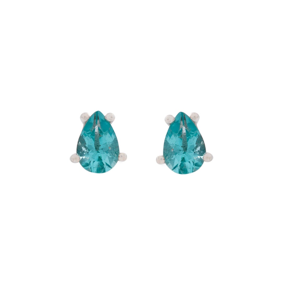Apatite Stud Earrings Etsy