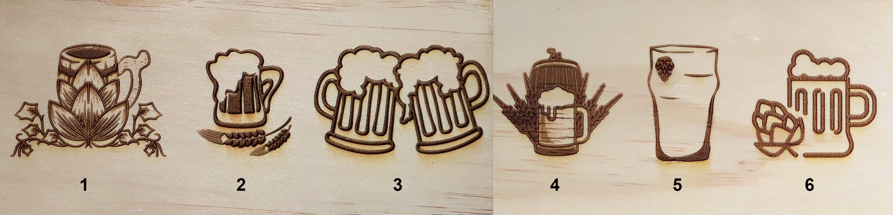 Beer Flight With Glasses Personalized Laser Engraved - Etsy