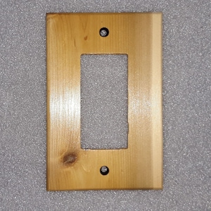 Solid Wood Cedar Switch Plate Covers