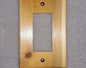 Solid Wood Cedar Switch Plate Covers