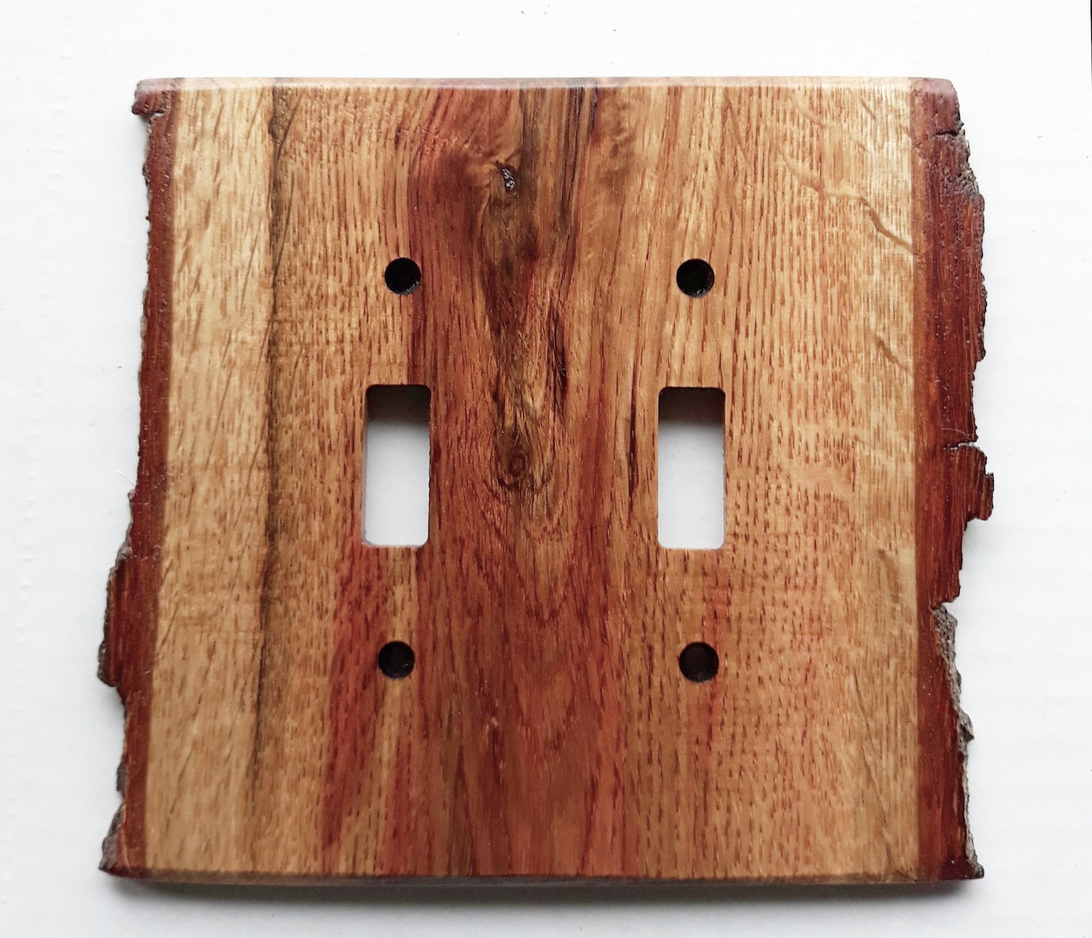 Live Edge Rustic Solid Wood Oak Log Switch and Outlet Covers Etsy