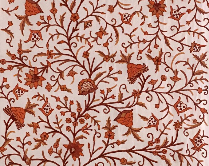 Free Shipping/ Hand-Embroidered Window-Door Curtains- Cotton- Linen/ Dual-Tone Flower Embroidered Curtain
