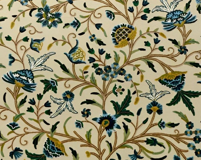 Free Shipping/ Hand-Embroidered Window-Door Curtains- Cotton- Linen/ Dual-Tone Flower Embroidered Curtain