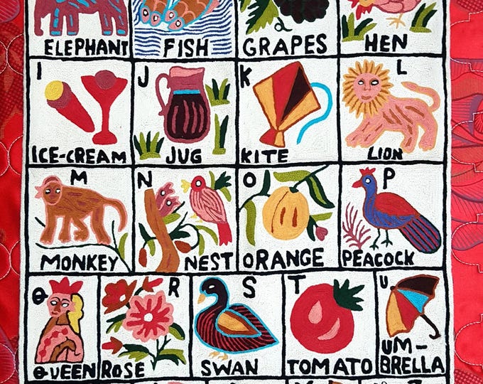 Cozy Kids Play Rug - Handmade with Love and Free Shipping/Alphabet rugs/ Kids play