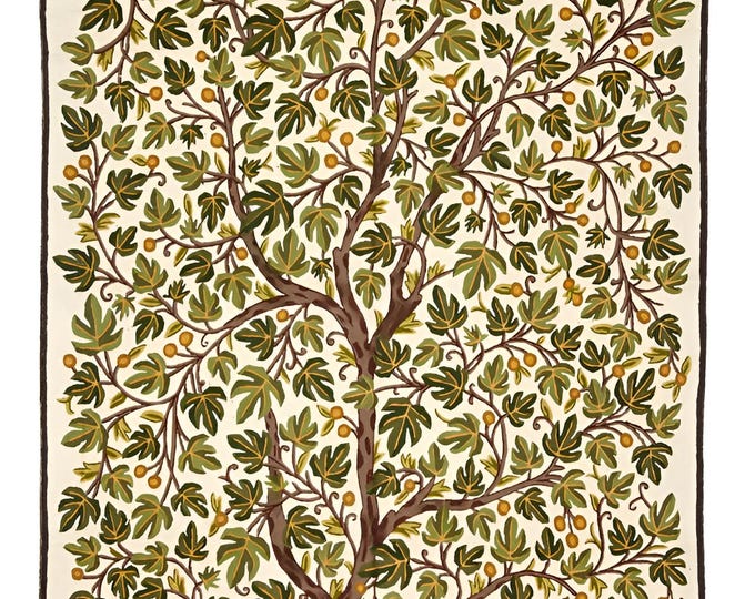 Chinar Leaves Wool Rug - Handmade with Love, Free Shipping Included!