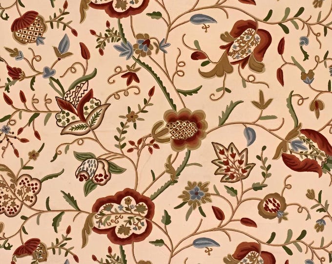 Free Shipping/ Hand-Embroidered Window-Door Curtains- Cotton- Linen/ Dual-Tone Flower Embroidered Curtain
