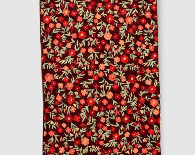Free Shipping/ Chain stitch Hand Made Hand Embroidered Floor/ Wall Wool Rug/ Cotton backing
