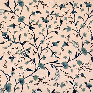 Free Shipping/ Hand-Embroidered Window-Door Curtains- Cotton- Linen/ Dual-Tone Flower Embroidered Curtain
