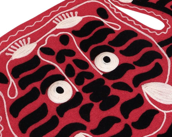 Free Shipping/ Tiger Rug Hand Made Hand Embroidered Floor Wall Rug
