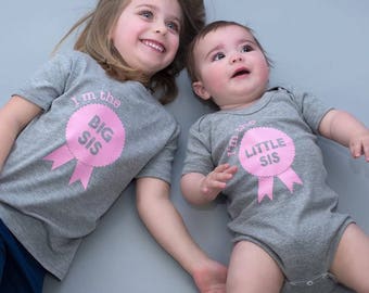 Trajes de hermanos regalos Camisas de hermanos trajes de hermanos Camisa de hermana mayor-Camisa de hermana pequeña- Regalo para hermanos-Regalo de hermana hermano