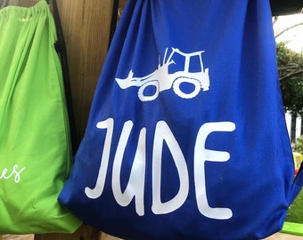 Bolsas sensoriales para niños, bolsa con cordón personalizada para deportes de natación, guardería, PE, bolsa con cordón de algodón para niños