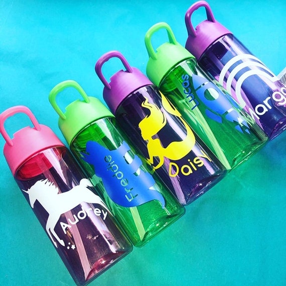 LABEL ONLYPersonalised Kids Name Water Bottle StickerVinyl Etsy