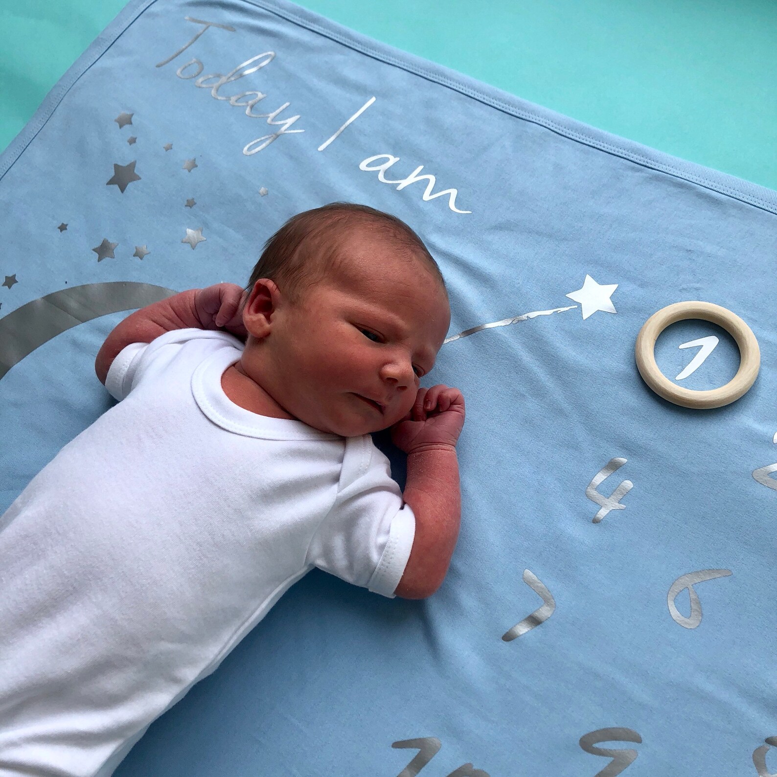 Personalised Baby Age Blanketbaby Age Blanketpersonalised Etsy