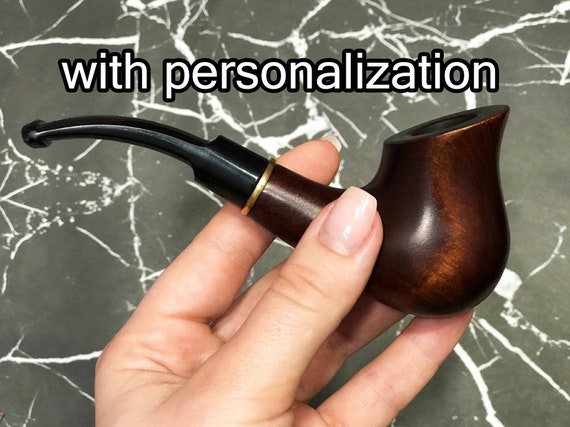 Wood Smoking Pipe Tobacco Pipe Handcrafted Wooden Smoking Pipes Exclusive Design Engraved Smoking Pipe Collectible Smoking Bowl