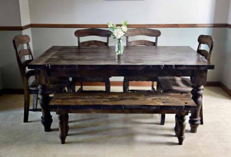 Reclaimed Hand Hewn Barn Beam Tables | Etsy