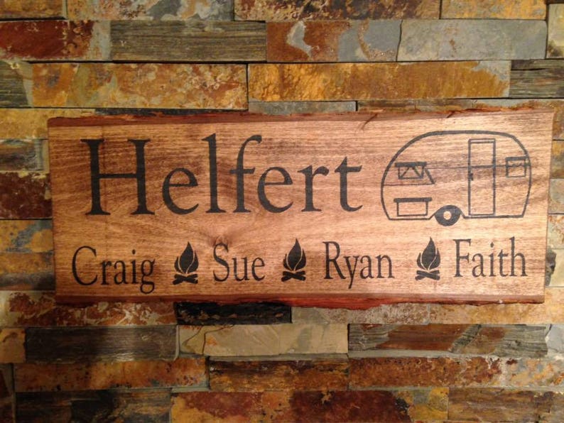 last name sign rustic sign personalized rustic camper sign Personalized camp sign- camper sign personalized rustic camping sign