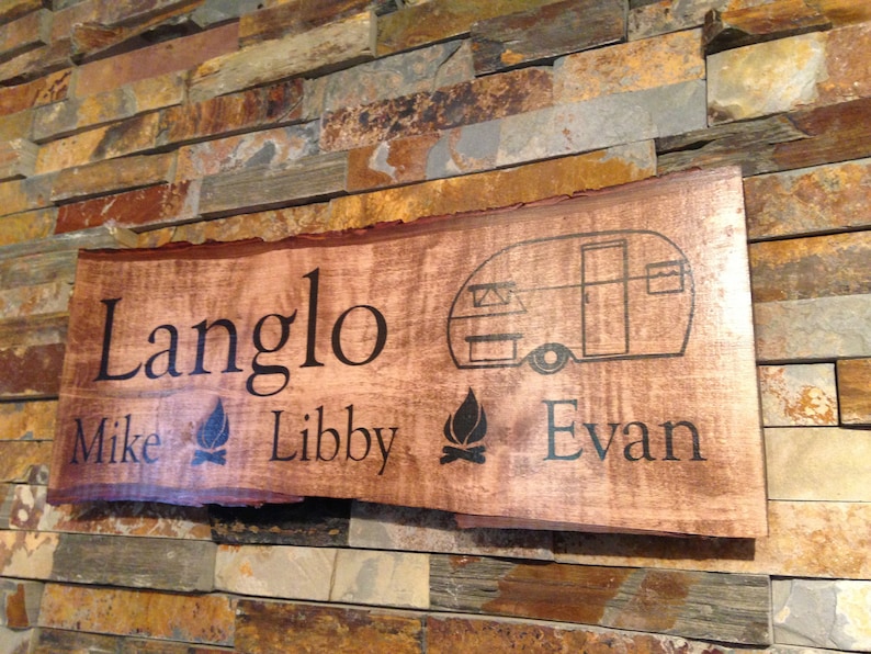 last name sign rustic sign personalized rustic camper sign Personalized camp sign- camper sign personalized rustic camping sign