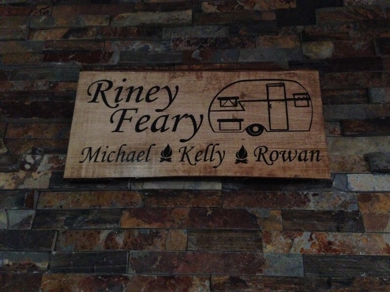 last name sign rustic sign personalized rustic camper sign Personalized camp sign- camper sign personalized rustic camping sign
