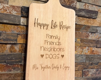 Personalized Charcuterie Board: Engraved fully custom ingredients for happy life
