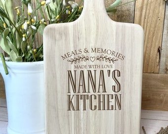 Personalized Grandma Cutting Board: Engraved Charcuterie Board Gift