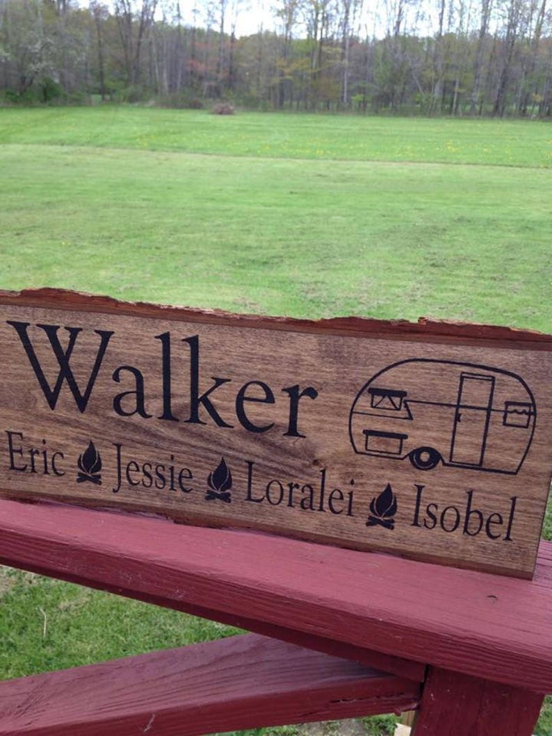 last name sign rustic sign personalized rustic camper sign Personalized camp sign- camper sign personalized rustic camping sign